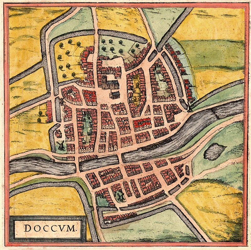 Dokkum 1617 Braun en Hogenberg